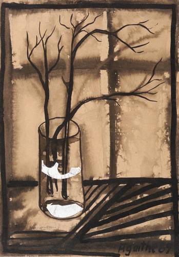 Böttcher, Agathe -  -  - Frühlingsstrauß in der Dämmerung