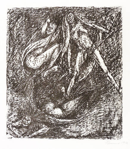 Cremer, Fritz - Walpurgisnacht - Walpurgisnacht - Fliegende Hexen (II)