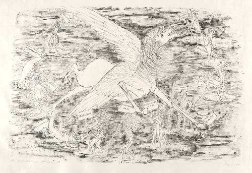 Cremer, Fritz -  -  - Pegasus III (Des Widerständigen Zähmungsversuch)