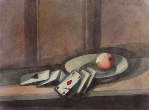 Drechsler, Klaus -  -  - Spielkarten mit Apfelteller I