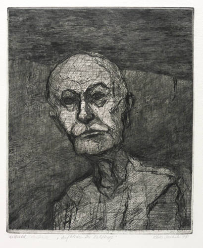 Drechsler, Klaus -  -  - Aufblickender Kahlkopf