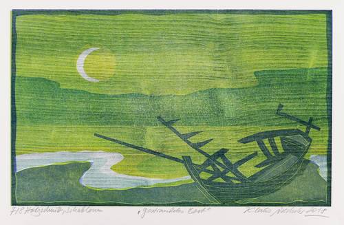 Drechsler, Klaus -  -  - Gestrandetes Boot