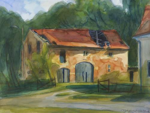 Drechsler, Klaus -  -  - Verfallene Scheune II (Tronitz)