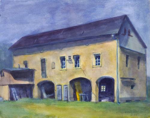 Drechsler, Klaus -  -  - Wirtschaftsgebäude mit Holzschuppen