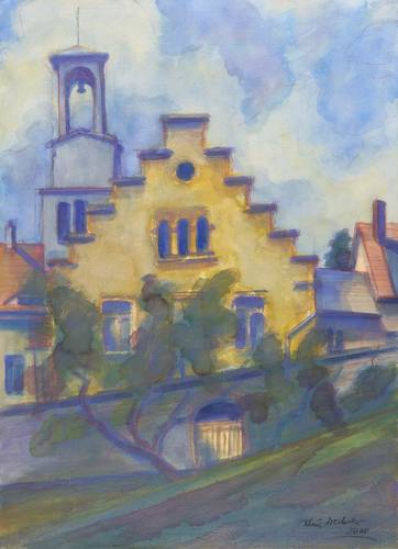 Drechsler, Klaus -  -  - Stufengiebel und Glockenturm (Helfenberger Gut) II