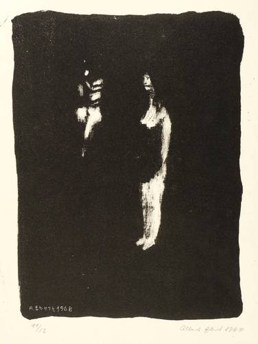 Ebert, Albert -  -  - Mädchen mit Liebespaar