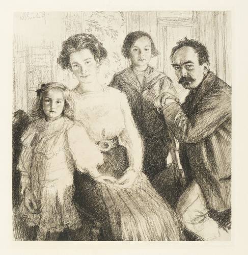 Svabinsky, Max -  -  - Karel Vejrych und Familie