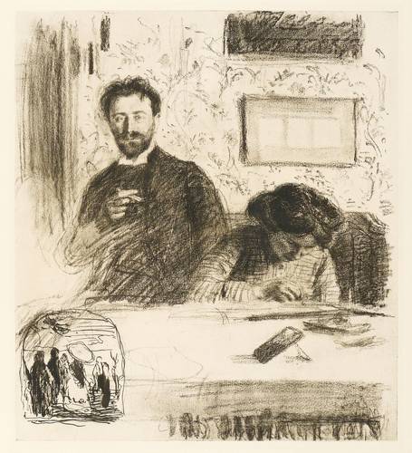 Svabinsky, Max -  -  - Selbstbildnis mit seiner Frau