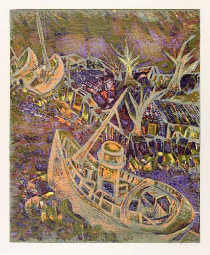 Fekete, Esteban -  -  - Schiffe auf Felsen