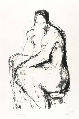 Stötzer, Werner -  -  - Großer sitzender Akt