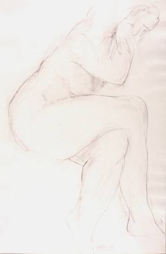 Stötzer, Werner -  -  - Sitzender weiblicher Akt