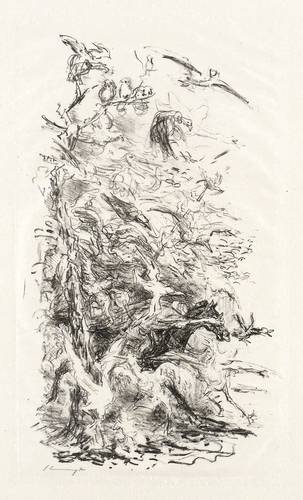 Slevogt, Max - Die Inseln Wak Wak - Die Inseln Wak Wak - Der schwarze Hengst im Vogelschwarm (Hasan kommt durch das Land der Vögel)