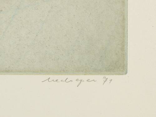 Meckseper, Friedrich -  -  - Stillleben mit Radierzubehör