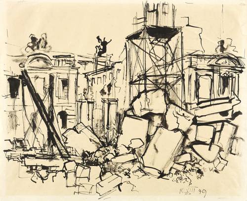 Schulze, Hans -  -  - Ruine Coselpalais in Dresden