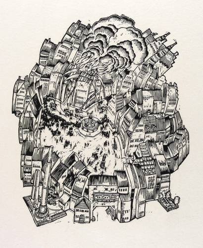 Schnarrenberger, Wilhelm -  -  - Der Brand