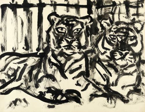 Winkler, Fritz -  -  - Zwei Tiger