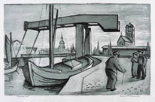 Tucholski, Herbert -  -  - Stralsund (mit Zugbrücke)