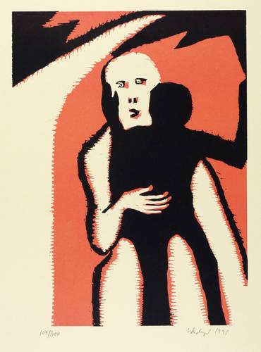 Wachweger, Thomas -  -  - Ohne Titel (Mutter mit Kind)