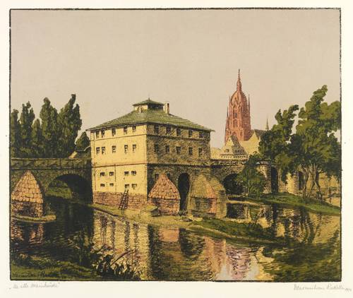 Rakette, Maximilian -  -  - Die alte Mainbrücke (Frankfurt am Main)