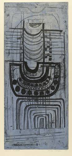 Kohler, Max -  -  - Abstrakte Komposition in Blau