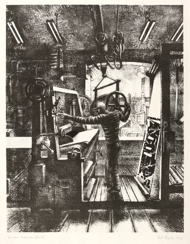 Franke, Erich -  -  - In einer Wachstuchfabrik