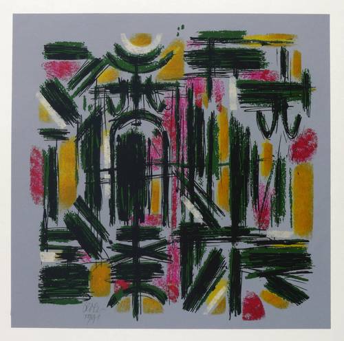 Beier, Wolfgang - Plakat Dresdner Graphikmarkt - Plakat Dresdner Graphikmarkt - Abstrakte Komposition