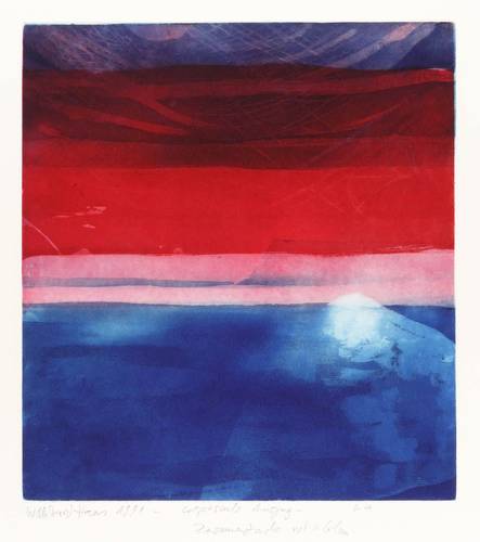 Haas, Willibrord -  -  - Crépuscule Rot-Blau (Die Dämmerung)