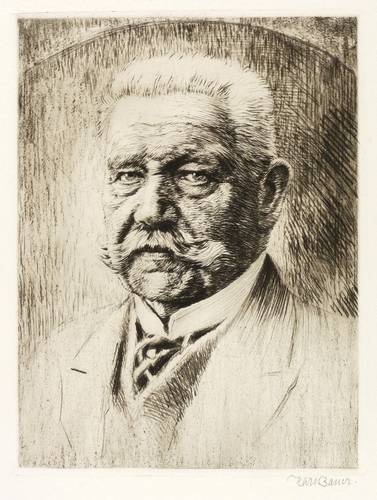 Bauer, Karl -  -  - Paul von Hindenburg als Pensionär