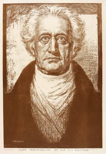 Bauer, Karl -  -  - Goethe als Seher. Alles Vergängliche ist nur ein Gleichnis