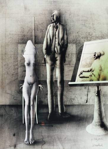 Wunderlich, Paul -  -  - Atelier-Szene