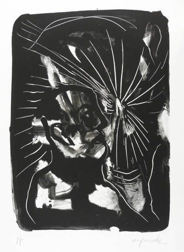 Penck, A.R -  -  - Mann mit brennender Kerze