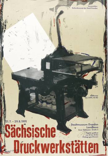 Haufe, Jürgen - Ausstellungsplakat Stadtmuseum Dresden - Ausstellungsplakat Stadtmuseum Dresden - Sächsische Druckwerkstätten