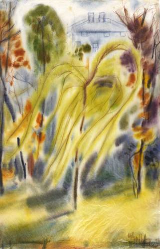 Gelbke, Georg -  -  - Windiger Herbsttag (Dresden)