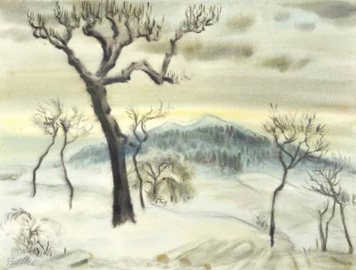 Gelbke, Georg -  -  - Winterlandschaft