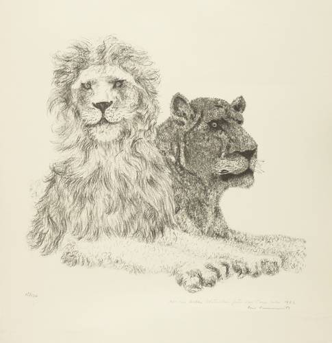 Camenisch, Paul -  -  - Löwenpaar