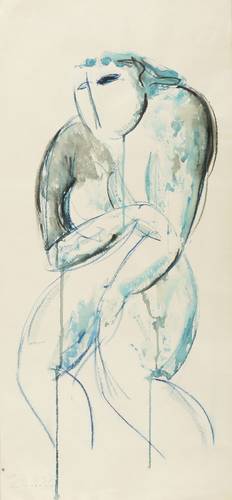 Stephan, Rosemarie (Julia) -  -  - Große weibliche Figur (wie sich duckend)