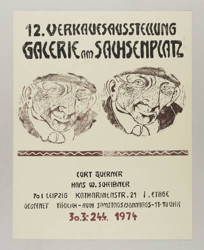Scheibner, Hans Wilfried - Ausstellungsplakat Galerie am Sachsenplatz - Ausstellungsplakat Galerie am Sachsenplatz - 12. Verkaufsausstellung