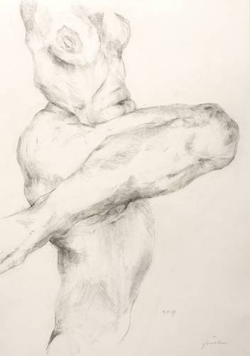 Förster, Wieland -  -  - Akt mit angezogenem Bein