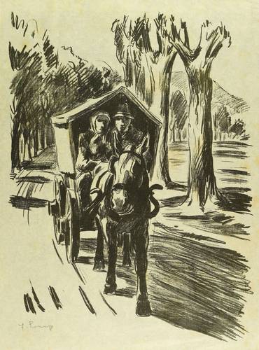 Fraaß, Erich -  -  - Heimkehrendes Bauernpaar