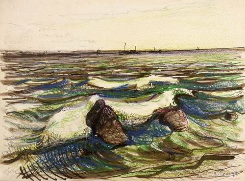 Fraaß, Erich -  -  - Ostsee (Strand bei Warnemünde)