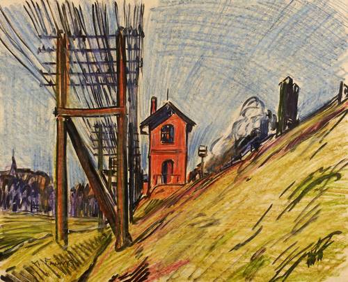 Fraaß, Erich -  -  - Bahndamm