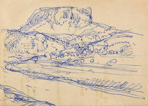 Fraaß, Erich -  -  - Lilienstein über der Elbe