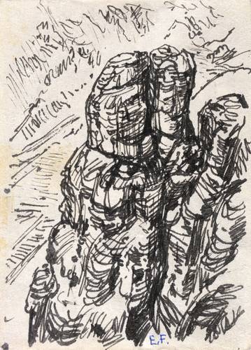 Fraaß, Erich -  -  - Wartturm (Felsen Sächsische Schweiz)