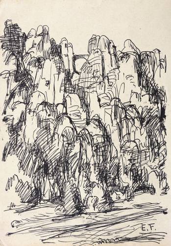 Fraaß, Erich -  -  - Felsgruppe (Sächsische Schweiz)