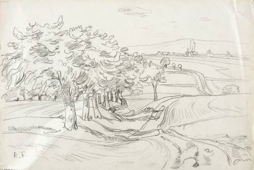 Fraaß, Erich -  -  - Blick von den Nöthnitzer Feldern nach Gostritz