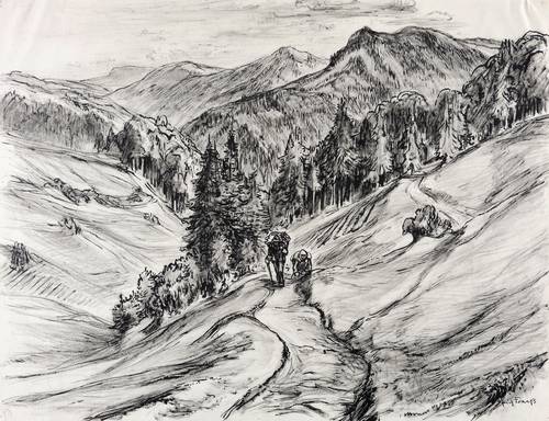 Fraaß, Erich -  -  - An der böhmischen Grenze (Sächsische Schweiz)