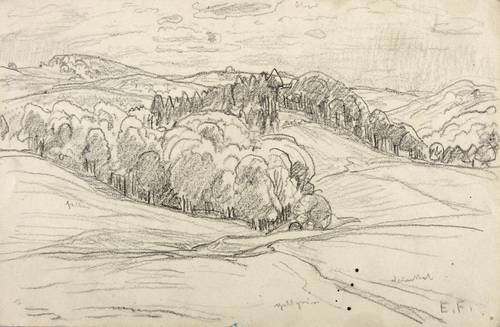 Fraaß, Erich -  -  - Landschaft bei Dresden