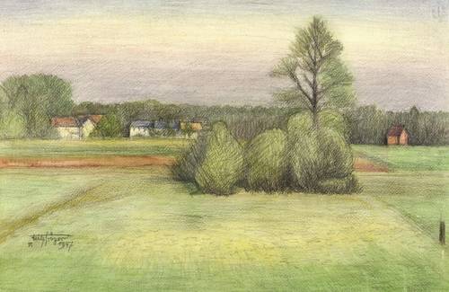 Tröger, Fritz -  -  - Wiesen am Dorfrand