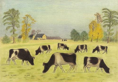 Tröger, Fritz -  -  - Kühe auf der Weide