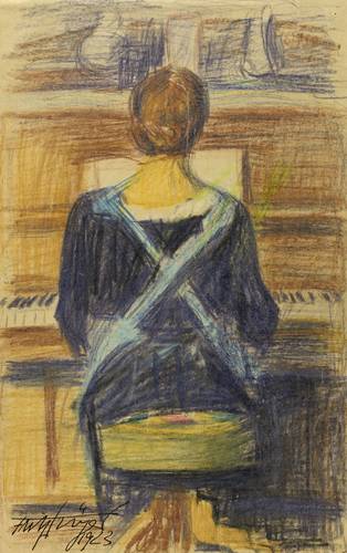 Tröger, Fritz -  -  - Klavierspielerin